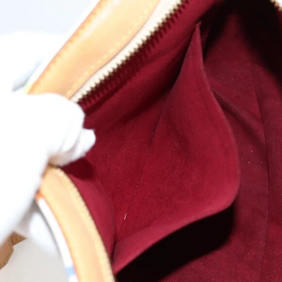 LOUIS VUITTON Monogram Multicolor Lodge GM Bag White M40051 Auth 136625V - Picture 13 of 16